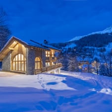 Exterior of a luxury self-catered chalet, Meribel