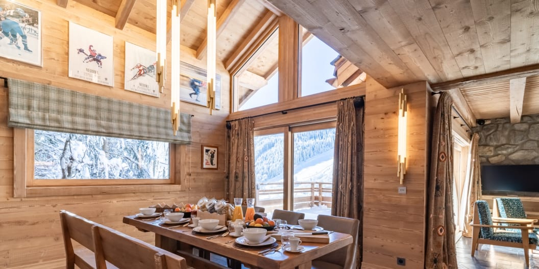 Dining area in Chalet Les Loups