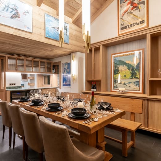 Dining area in Chalet Les Loups