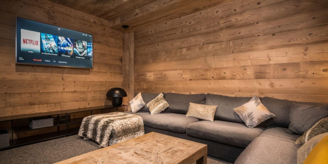 Cinema room in Chalet Phoebe