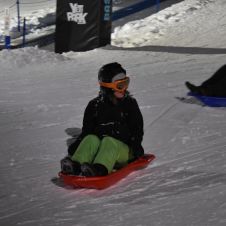 Sledging in Meribel