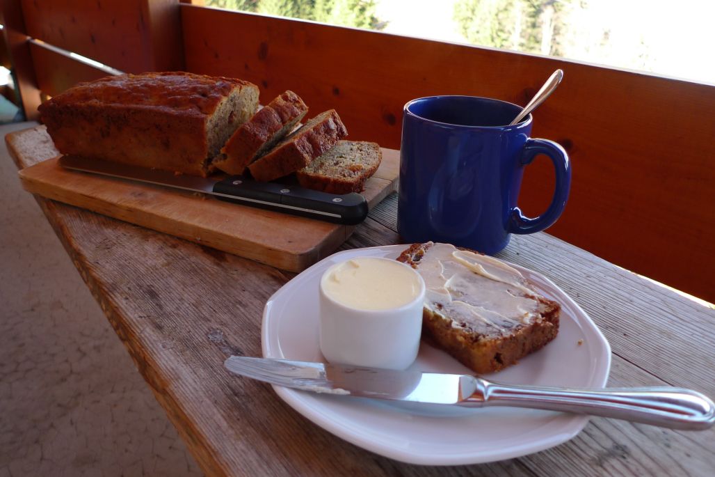 Banana bread and a cup of tea