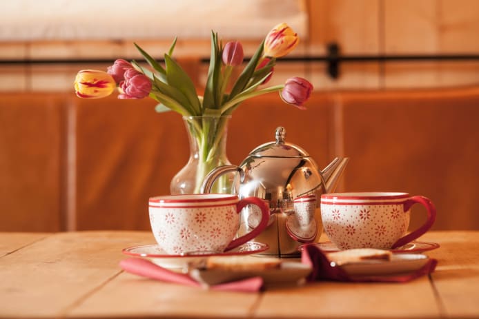 Afternoon tea in a Meribel luxury chalet
