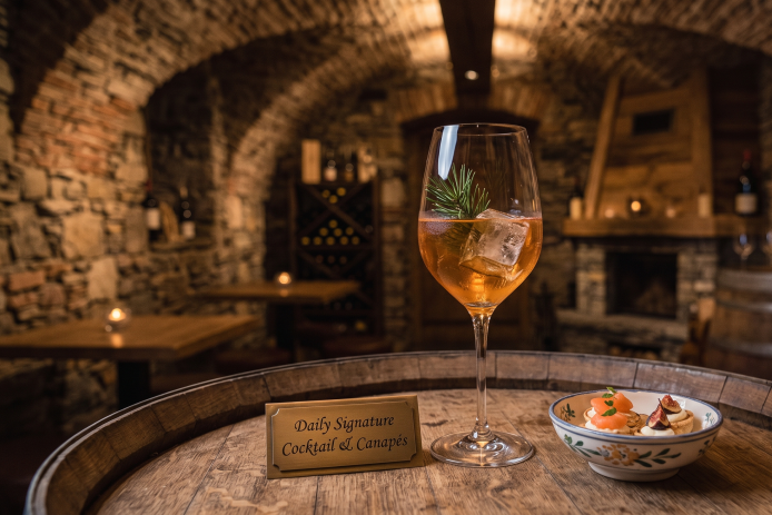 Aperitif hour with signature cocktails