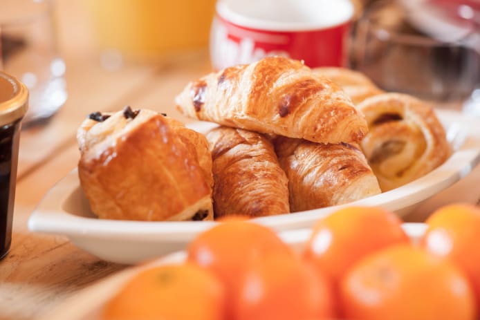 Breakfast in a Meribel luxury chalet