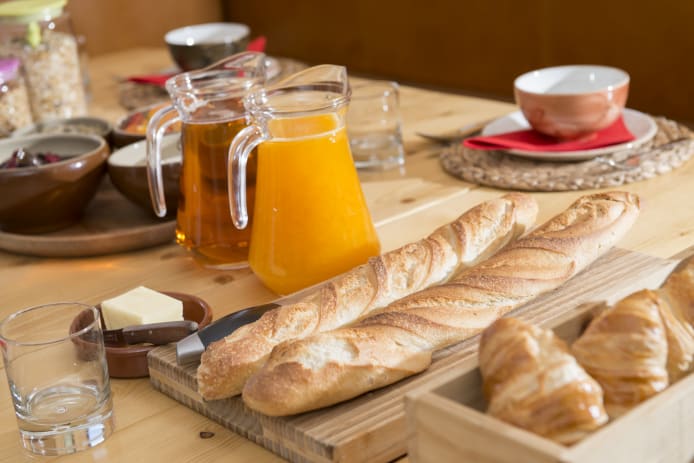 Breakfast in a Meribel luxury chalet