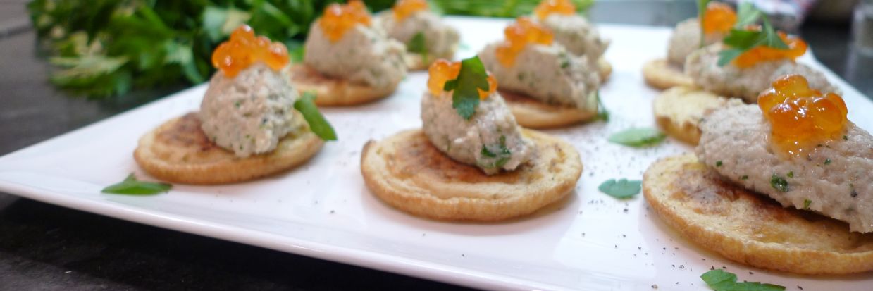 Mackerel Pate Blinis