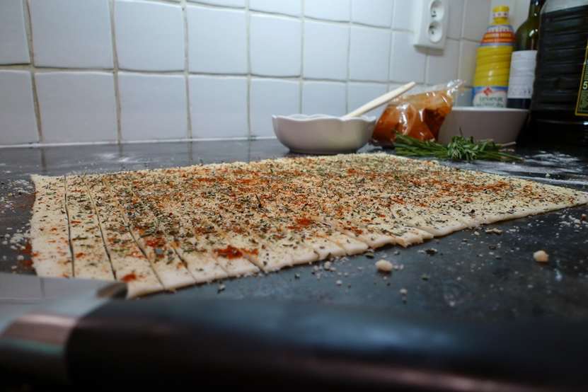 Rosemary, Parmesan and Paprika Pinwheels