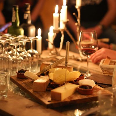 Cheese course in a catered chalet