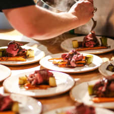 Chalet dining by Delicious Mountain