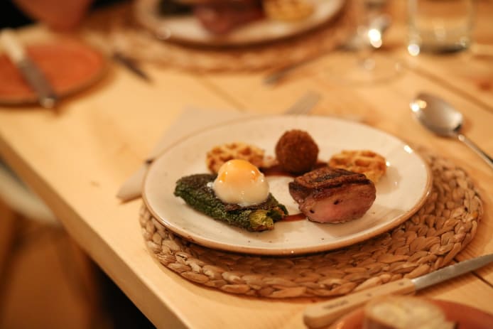 Catered chalet main course