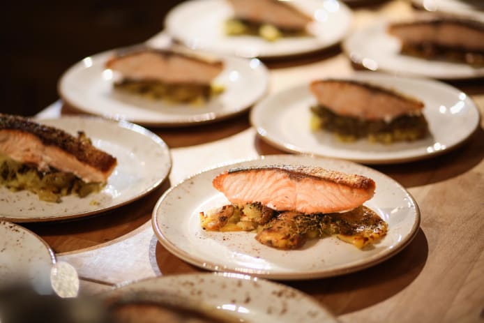 Catered chalet main course