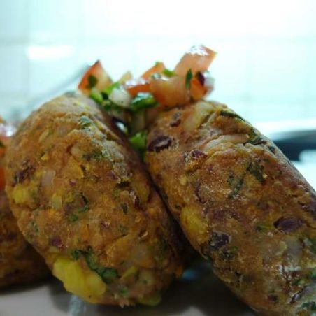 Kidney Bean and Sweetcorn Burgers