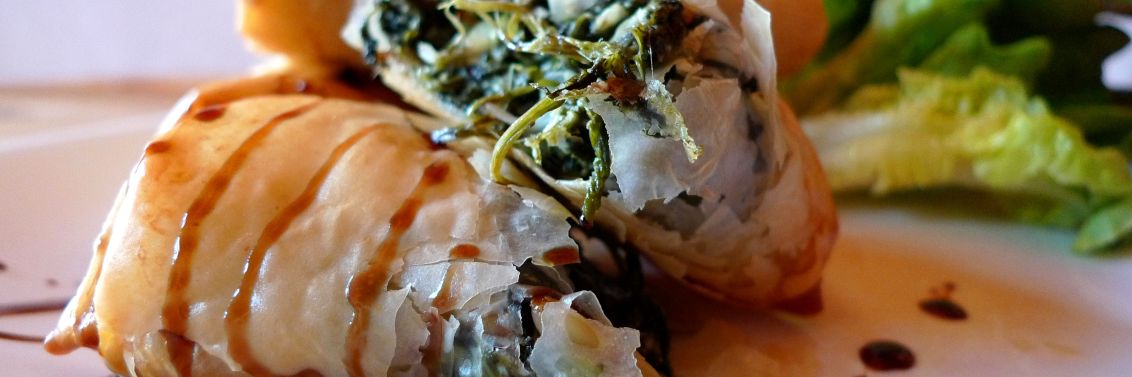 Spinach and Feta Filo Parcels