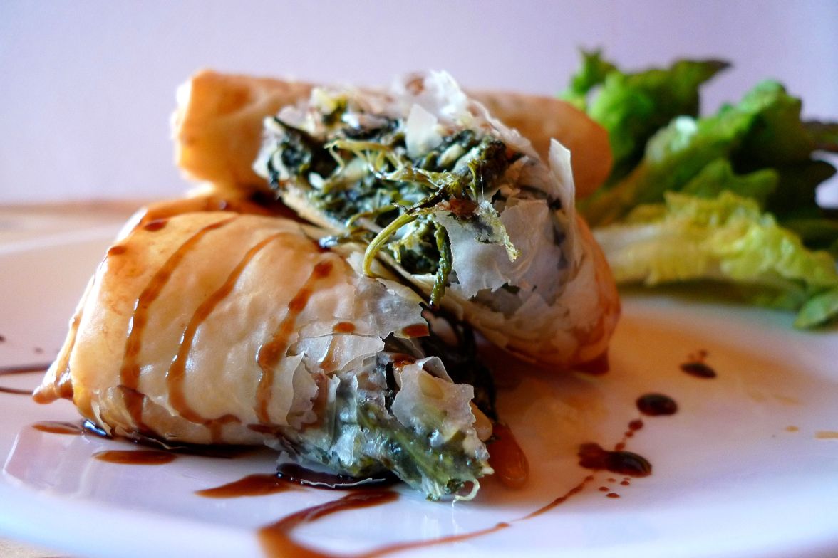 Spinach and Feta Filo Parcels