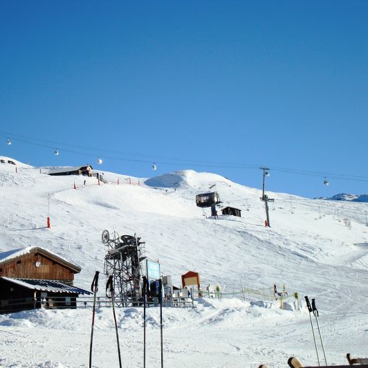 Ski lift station in Les Menuires
