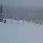 Snow covered pistes in Courchevel