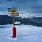 A view of the La Tania ski resort