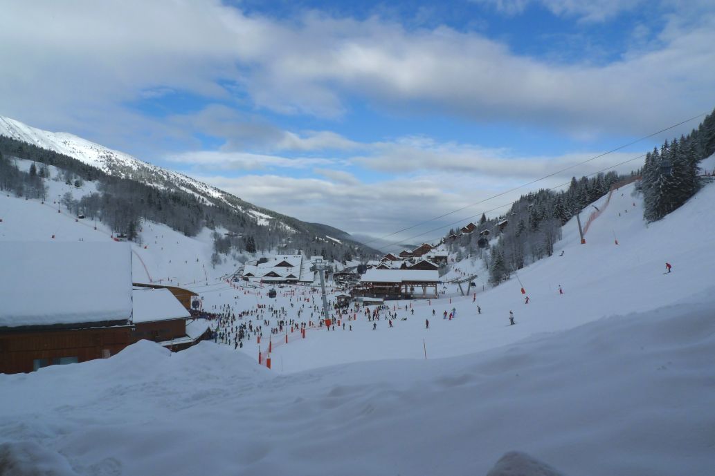 Meribel beginners ski slopes