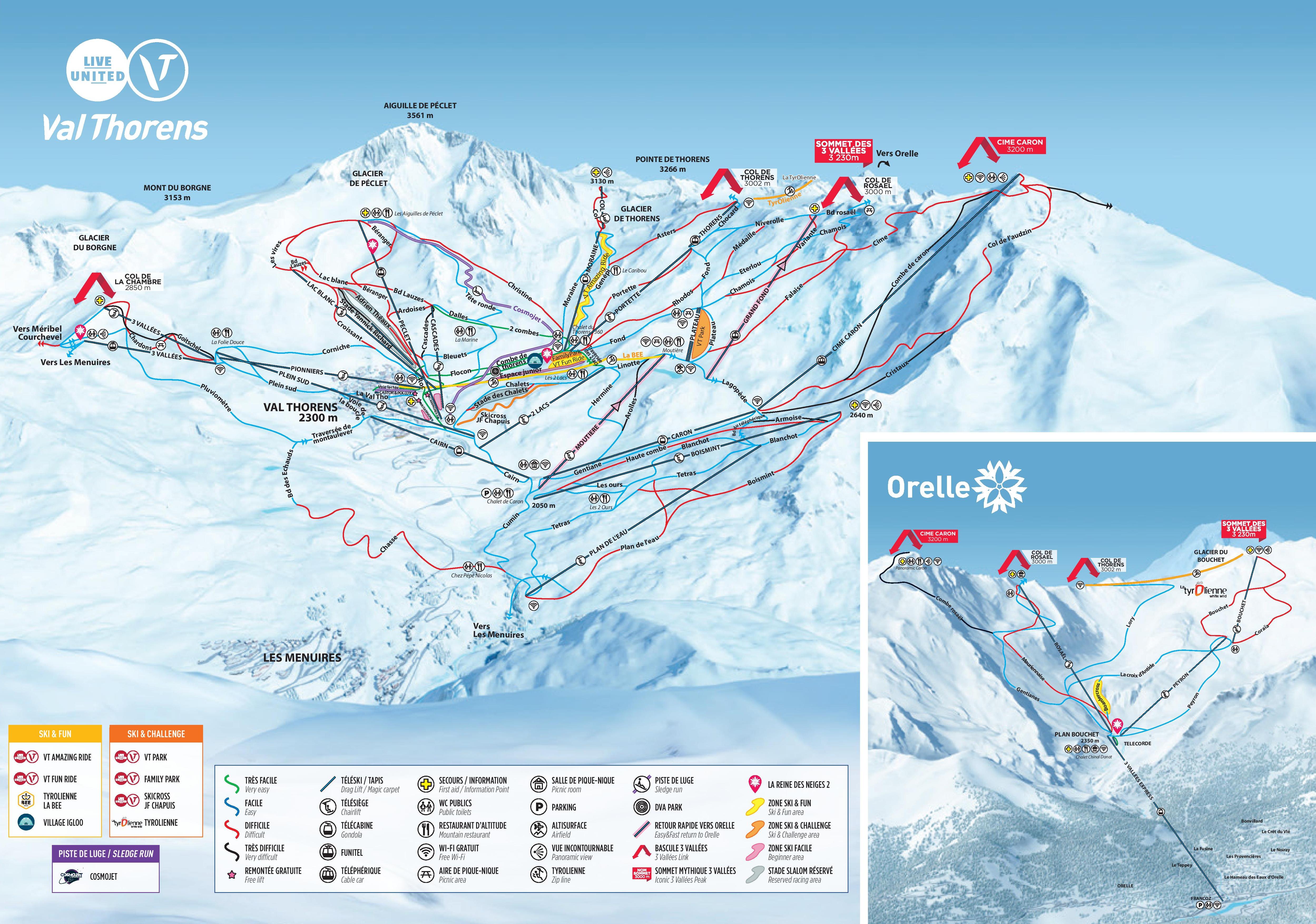 Val Thorens Piste Map